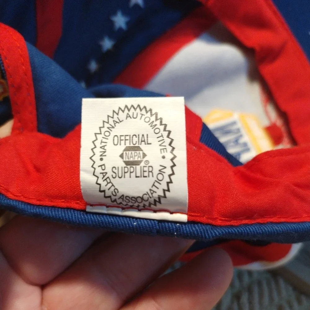 Vtg Michael Waltrip NAPA Racing Hat Cap NASCAR‎ #15 Star Stripes Official